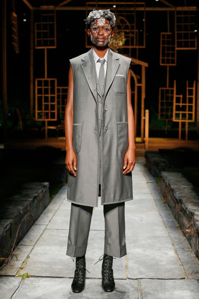 runway gray summer blazer vest avant garde