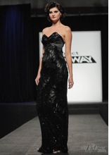 Carol Hannah feather dress