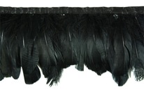 Mood Fabrics feather trim