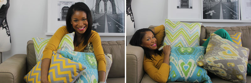 Chevron and Ikat Throw Pillows 2