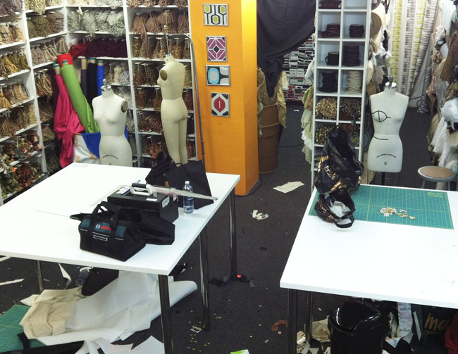 Project Runway All Stars filmed at Mood Fabrics.