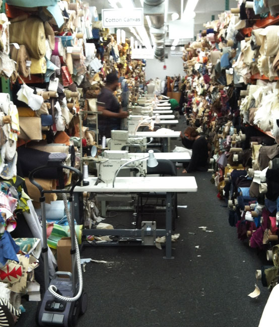 Project Runway All Stars filmed at Mood Fabrics.