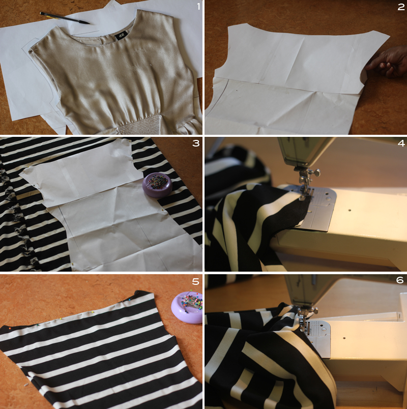 French Stripe Boat Neck Dress 4