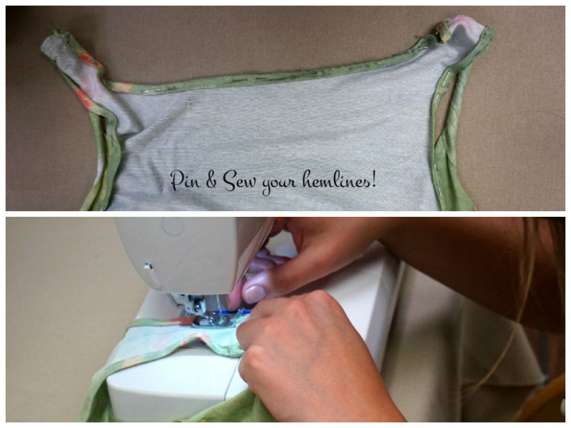 Pin and Sew hem