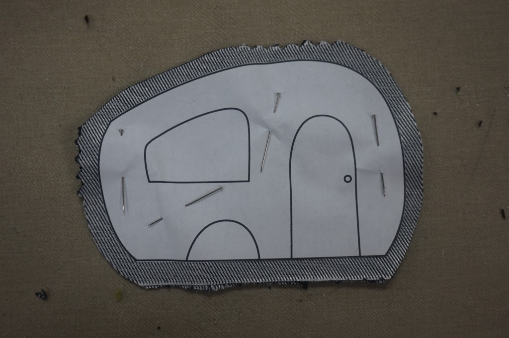 Cut out side panels, I added 1/4" seam allowance.
