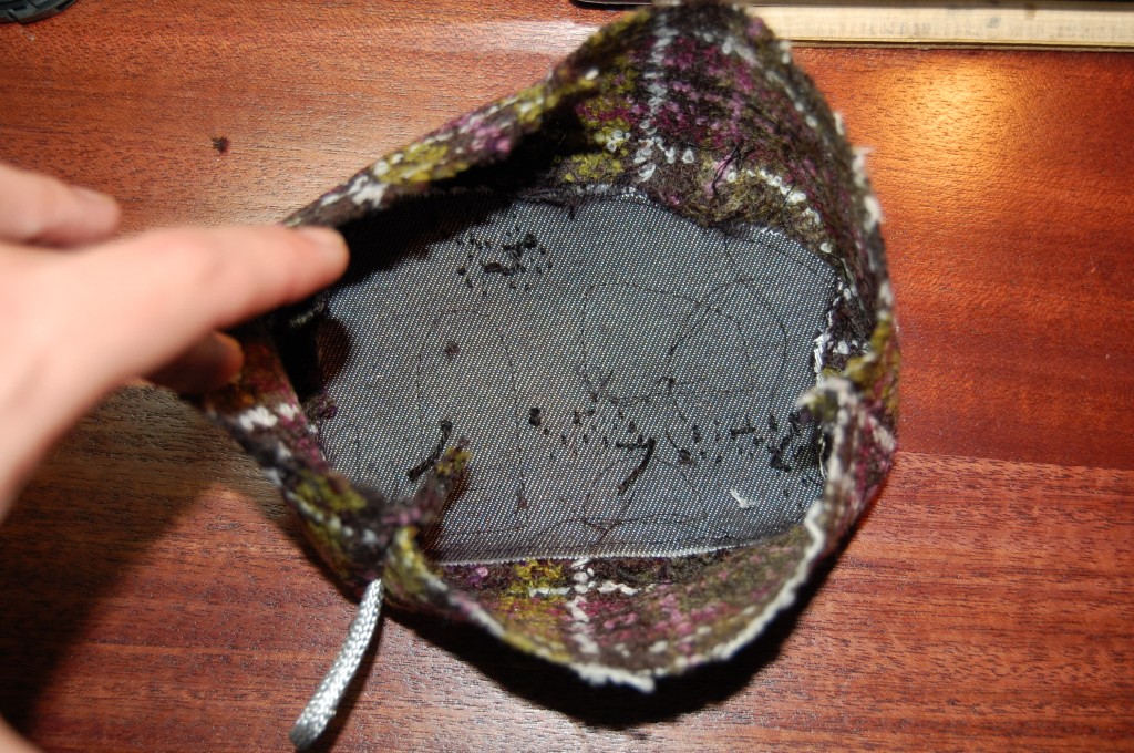 This is what the inside will look like once you add the first gusset.