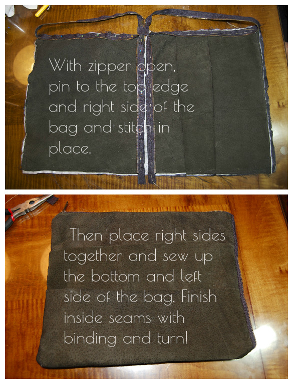 You may want to trim your zipper and move the stop so that you have a clean finish.