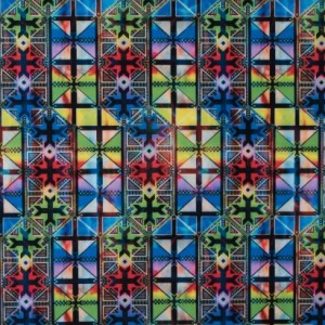 Multi-colored Tribal Max-Dri Performance Tricot