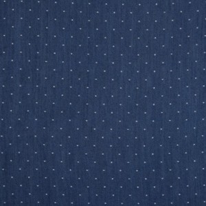 Blue Polka Dotted Tencel Denim