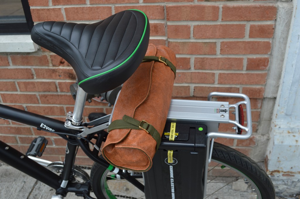 Embossed Vinyl Bike Satchel