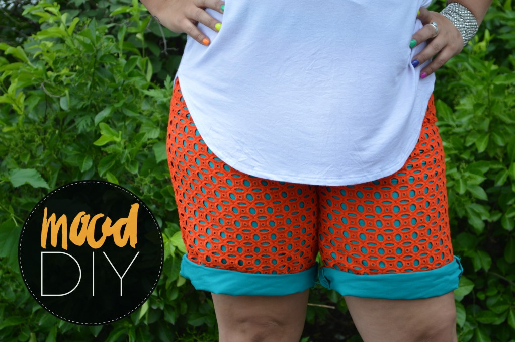 fashion eyelet shorts sewing diy