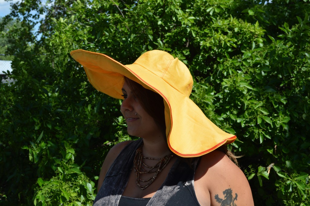 sewing diy sun hat