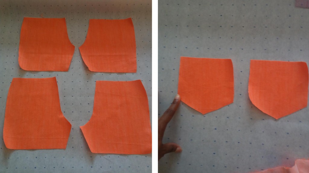 view at fabric cut