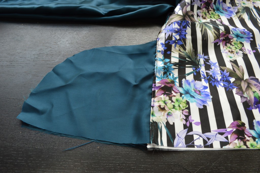 sewing reversible bomber jacket