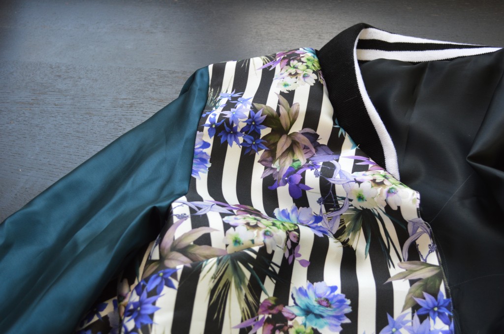 sewing reversible bomber jacket