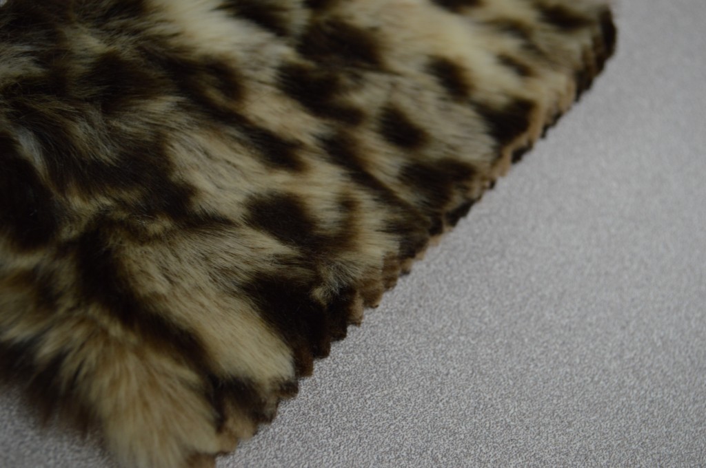 Blunt Cut | Tan/Brown Leopard Knitted Faux Fur Blunt Cut | Tan/Brown Leopard Knitted Faux Fur