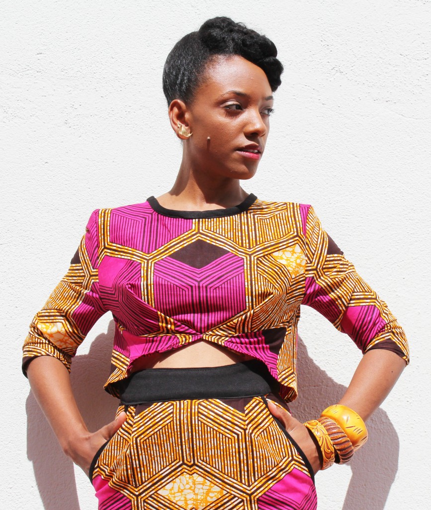 african print fashion pants suit pantsuit
