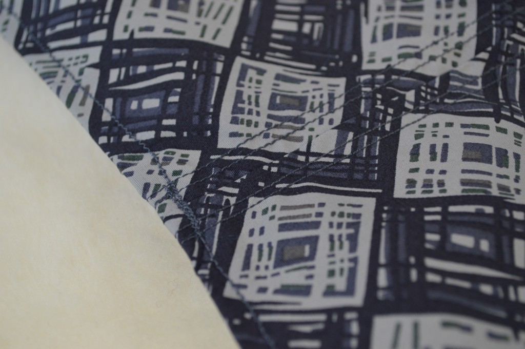 Rolled hem seam.