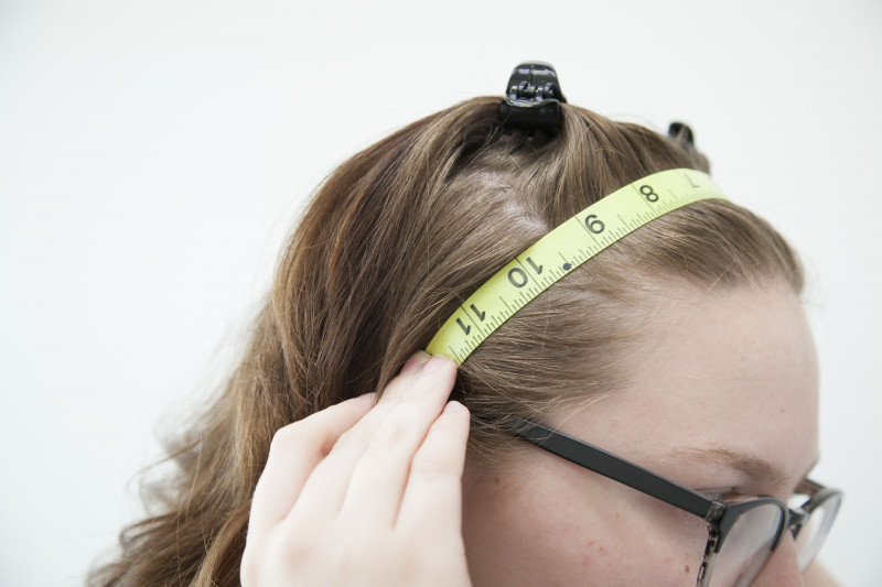 Measuring where the spikes will go on my big head