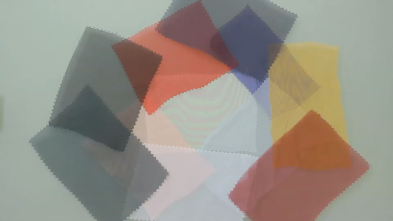 chiffon fabric swatches