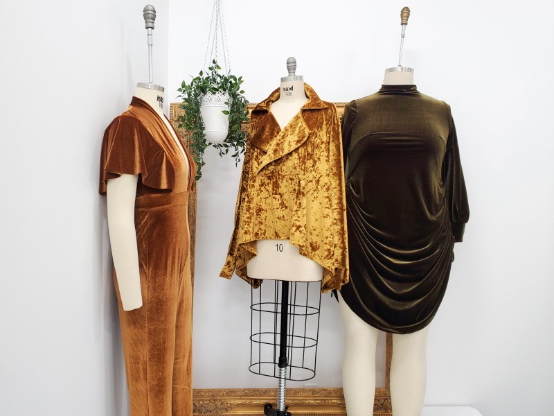 3 velour garments