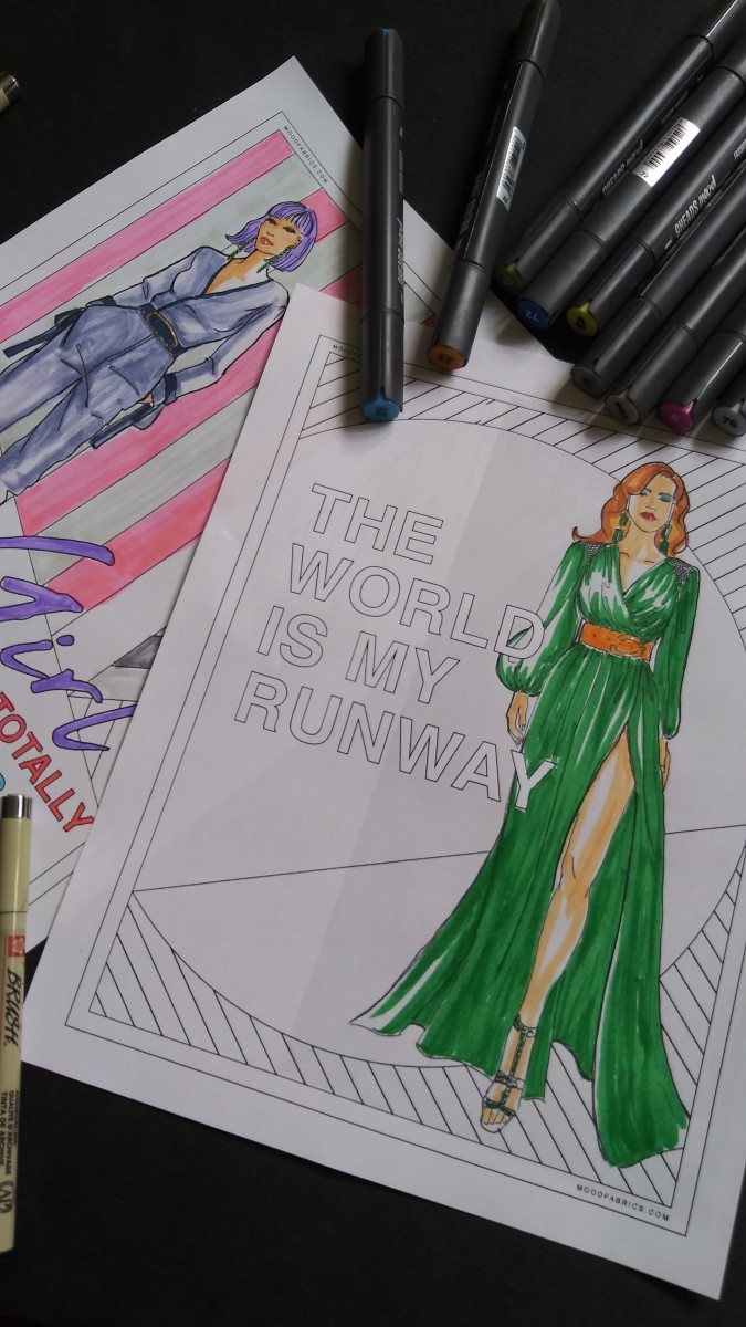 free fashion coloring pages