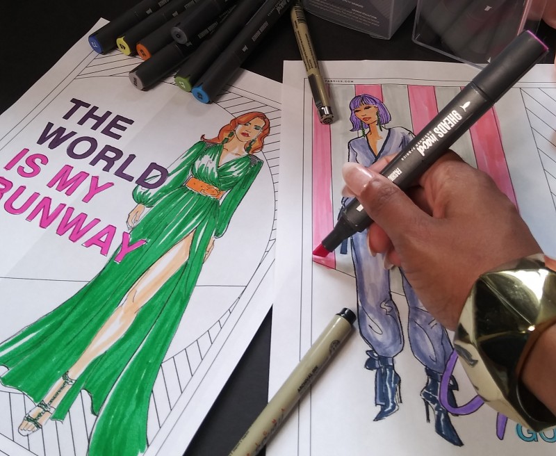 free fashion coloring pages