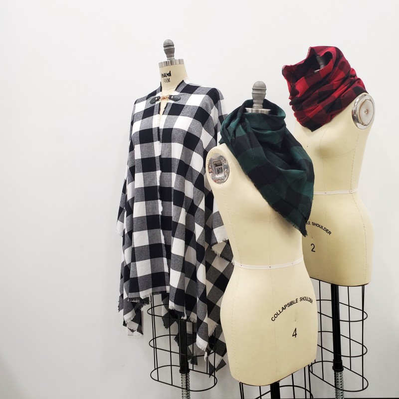 diy flannel blanket scarf