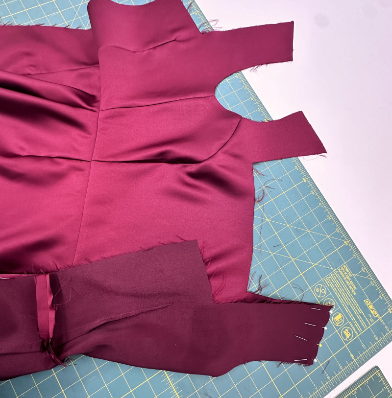 13 - Sew shoulder seams closed