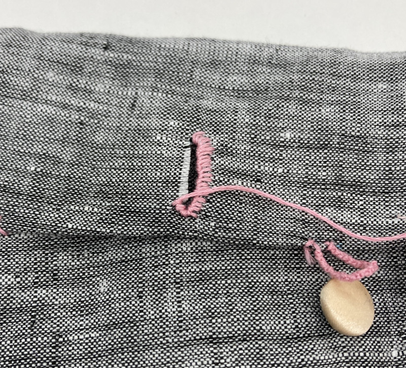 31 - Buttonhole Stitch Around Opening