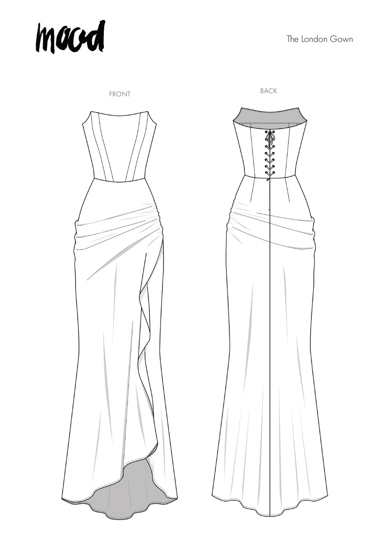 The London Gown Free Sewing Pattern | Mood Sewciety