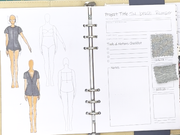 Sketching The Bivalvia Beach Romper Free Sewing Pattern