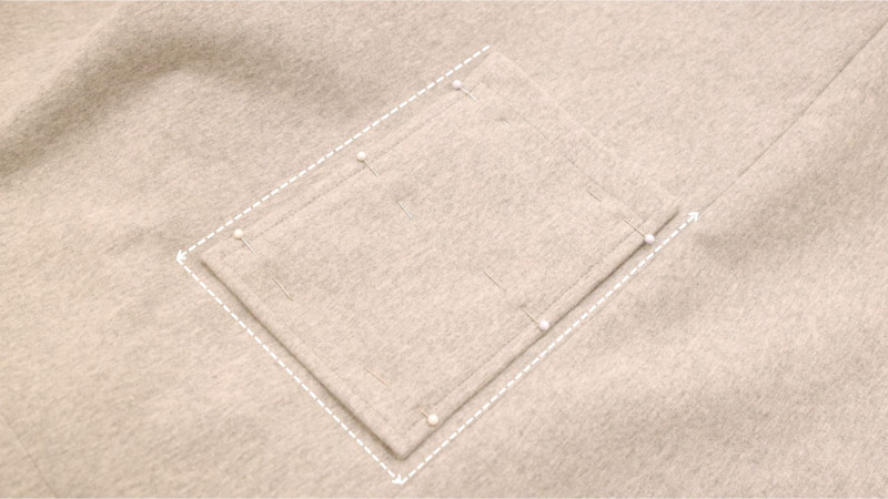 How To Sew The Side Pocket By Top Stitching To The Front of The Bivalvia Beach Romper In Stretch Cotton Knit Fashion Fabric
