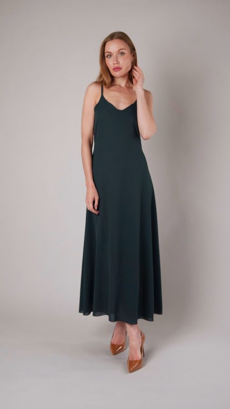 Pair the Hana Bias Cut Slip Dress free sewing pattern underneath the Harper Plisse Dress free sewing pattern for the perfect fit and coverage.