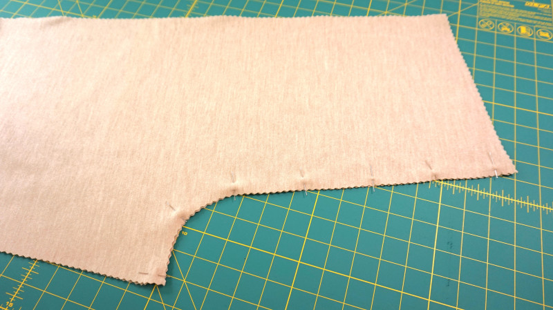 How To Sew The Back Pant Pieces Together at Center Back For The Lydia Loungewear Set In Wool Knit Fashion Fabric