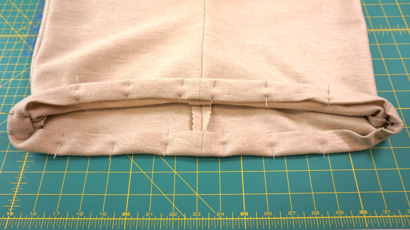 How To Sew The Casing of The Waistline For The Lydia Loungewear Set In Wool Knit Fashion Fabric