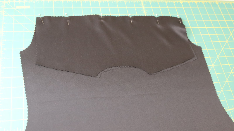 How To Sew The Double Yoke To The Back Piece For The Axel Shirt Dress In Silk Charmeuse Fashion Fabric