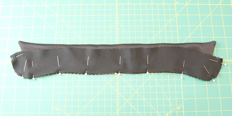 How To Sew The Collar Stand To The Collar For The Axel Shirt Dress In Silk Charmeuse Fashion Fabric