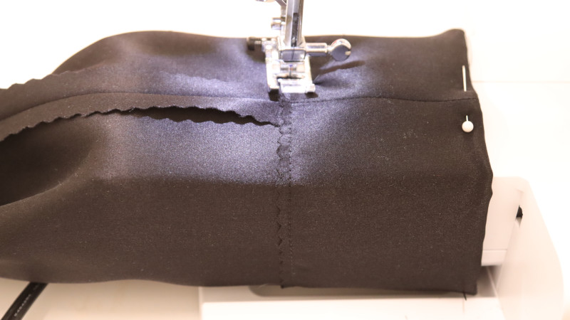 How To Sew The Sleeve Cuffs to The Sleeves For The Axel Shirt Dress In Silk Charmeuse Fashion Fabric