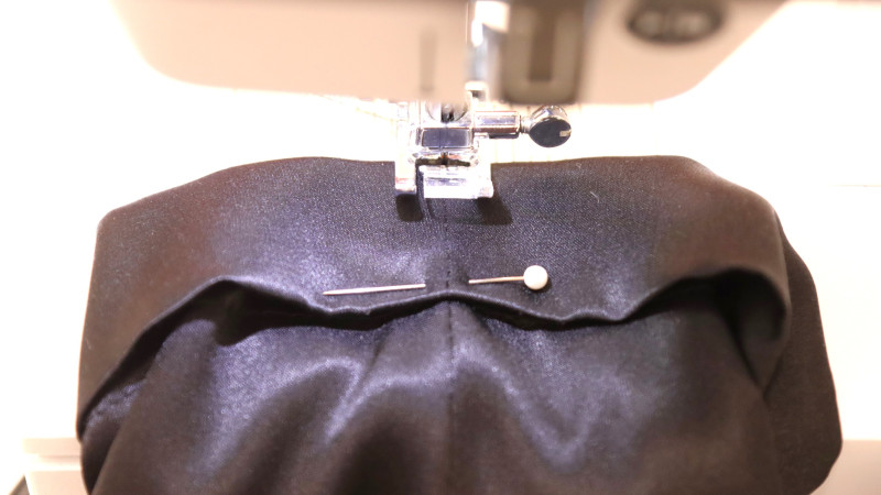 How To Sew The Rolled Sleeve For The Axel Shirt Dress In Silk Charmeuse Fashion Fabric