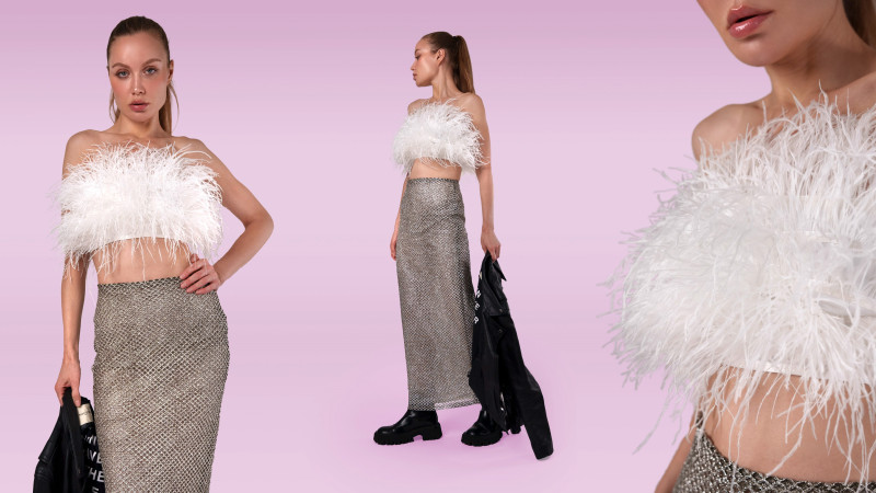 The Aviana Feather Tube Top and The Glitz Peekaboo Skirt Free Sewing Patterns