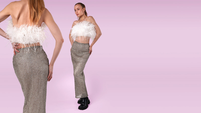 The Aviana Feather Tube Top and The Glitz Peekaboo Skirt Free Sewing Patterns