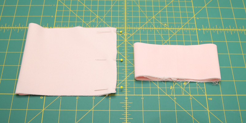 Sew the cuff seam to close the cuff, then fold at the fold line.