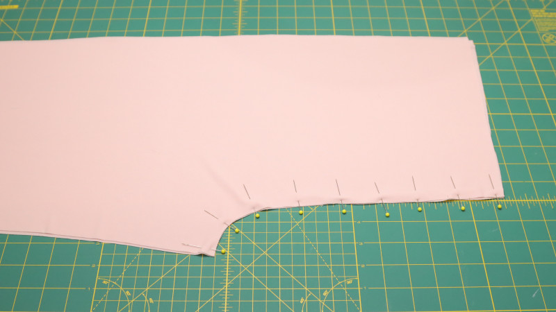 Sew the Front Pants together at center front.