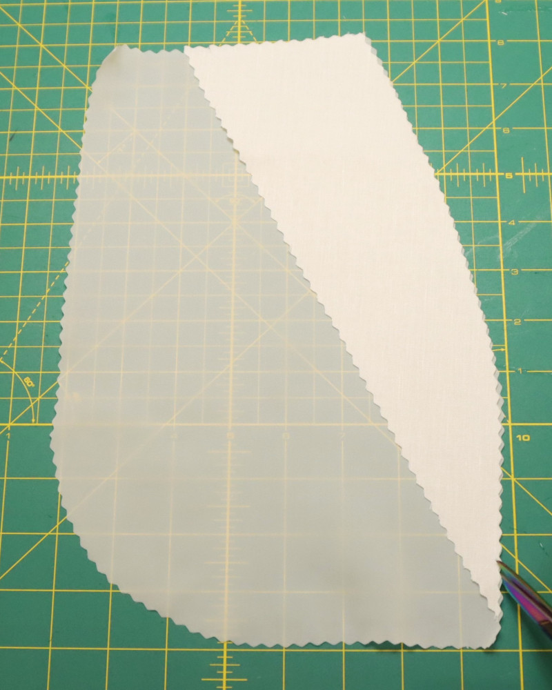 Mark the 1/2" seam allowance with a small notch on each side.