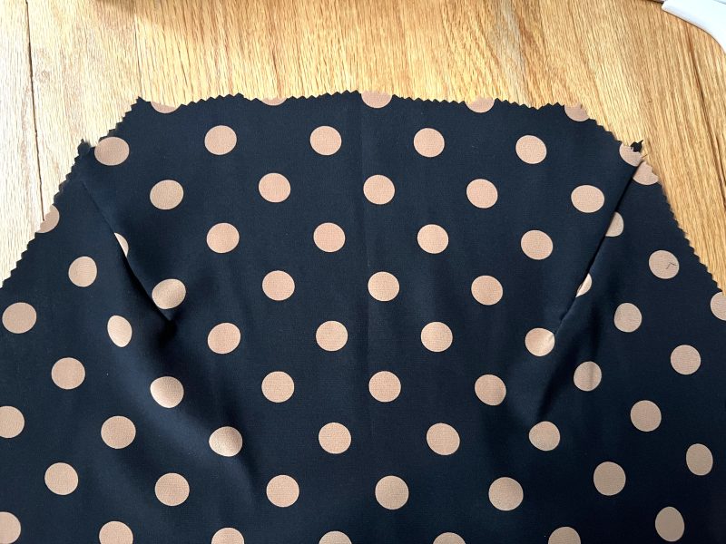 How to complete the darts on the front bodice of the dress.