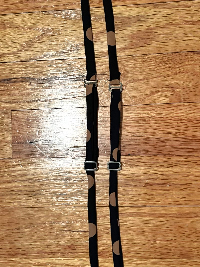How to finish the adjustable straps with metal sliders