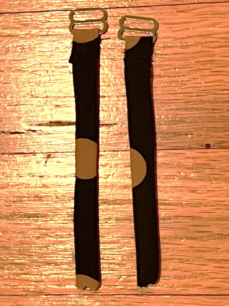 How to insert the metal sliders to the adjustable straps