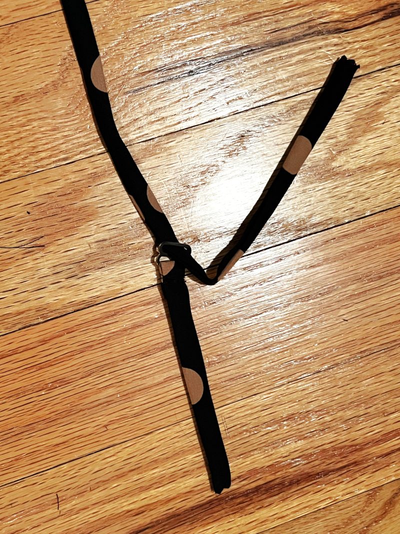 How to join the strap pieces together with the metal sliders