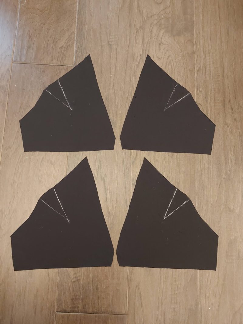 Darts Tracing Tutorial Using Chalk and Ruler - Rayon Batiste Fashion Fabric - MDF449 - Tropea High Slit Slip Dress - Mood Fabrics Sewciety Blog